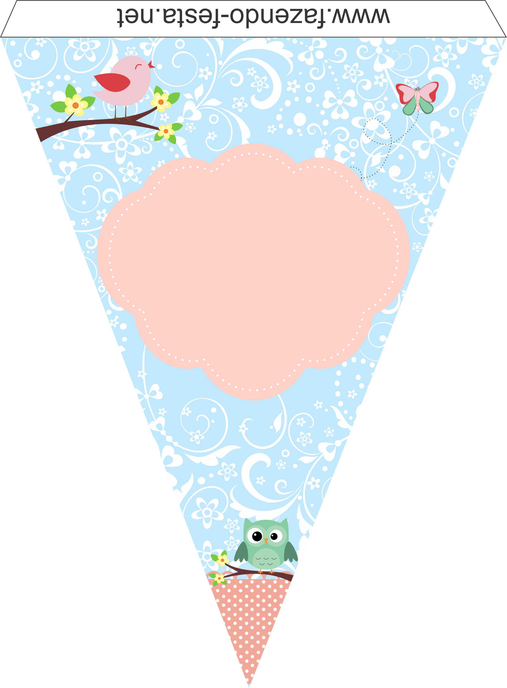 Springtime Pennant Banner Design