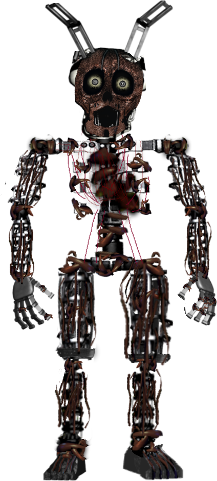 #freetoedit Springtrap Endoskeleton #fnaf #endoskeleton - Dead Purple Guy, HD Png Download PNG with transparent background