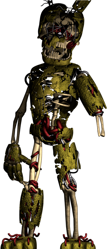 Full Body Fnaf 6 Springtrap, HD Png Download PNG with transparent background