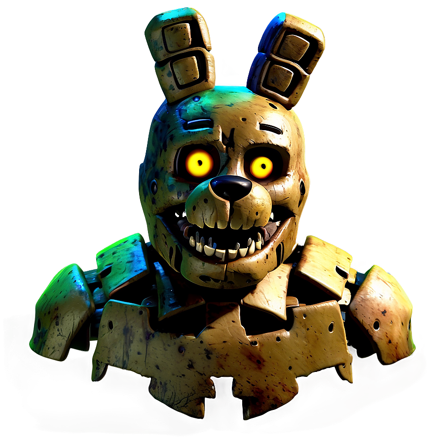 Springtrap Horror Expression Png 05252024