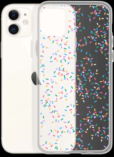 Colorful Rainbow Sprinkles Clear Phone Case Available - Mobile Phone Case, HD Png Download