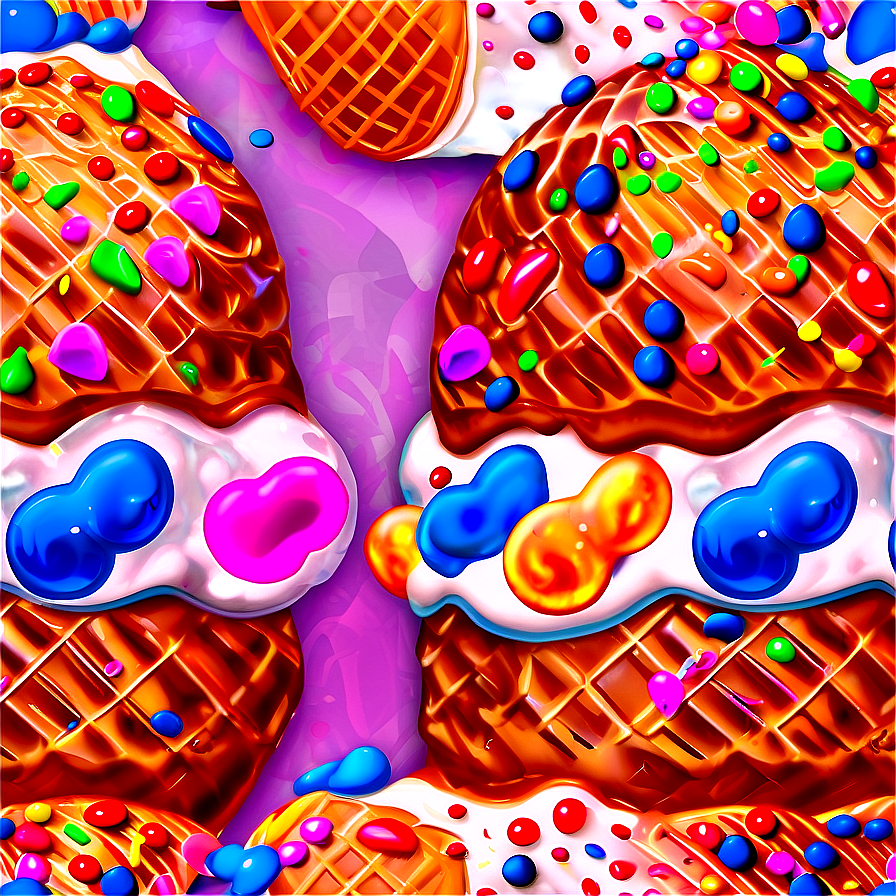 Sprinkled Ice Cream Cone Png 74