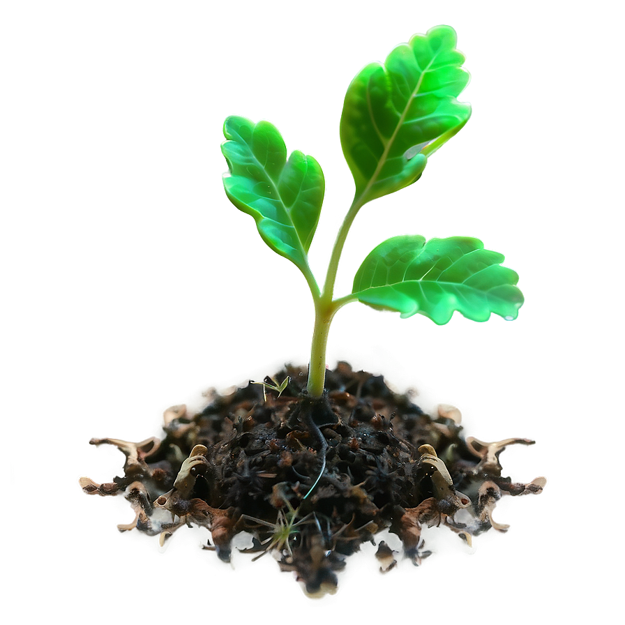 Sprouting Oak Seedling Png Ppb