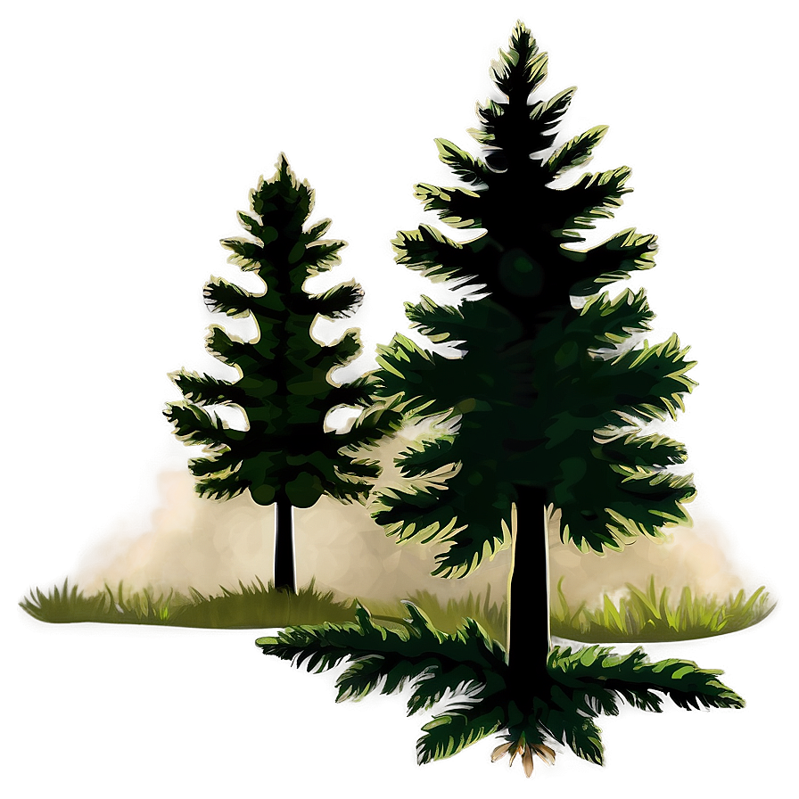 Spruce Tree Silhouette Png 20