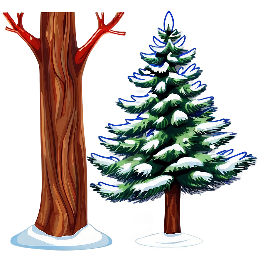 Spruce Tree Vector Outline Png Ftw