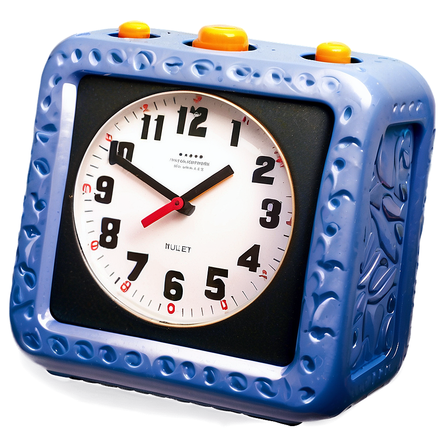 Square Alarm Clock Png 05252024