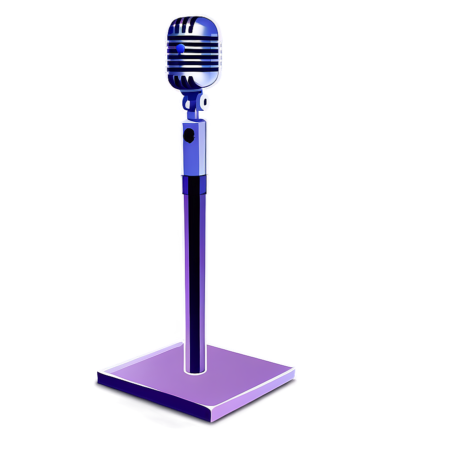 Square Base Microphone On Stand Png Yvd