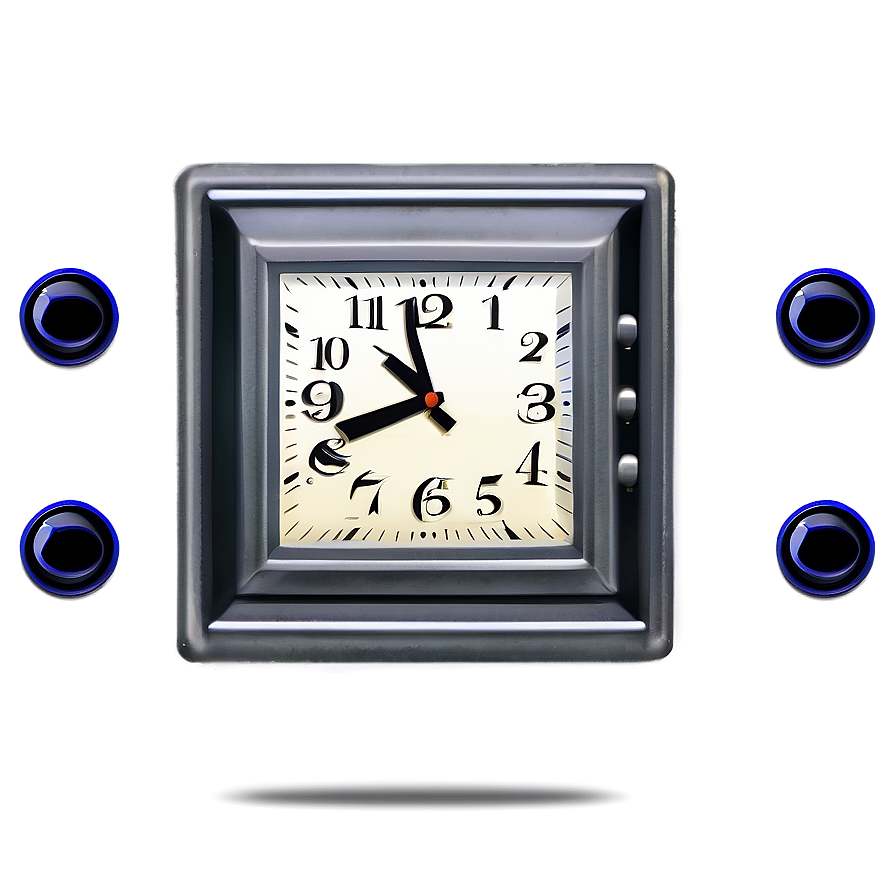 Square Clock Clipart Png Tpa93