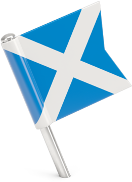 Square Flag Pin - Icon Scotland Flag Pin, HD Png Download PNG with transparent background