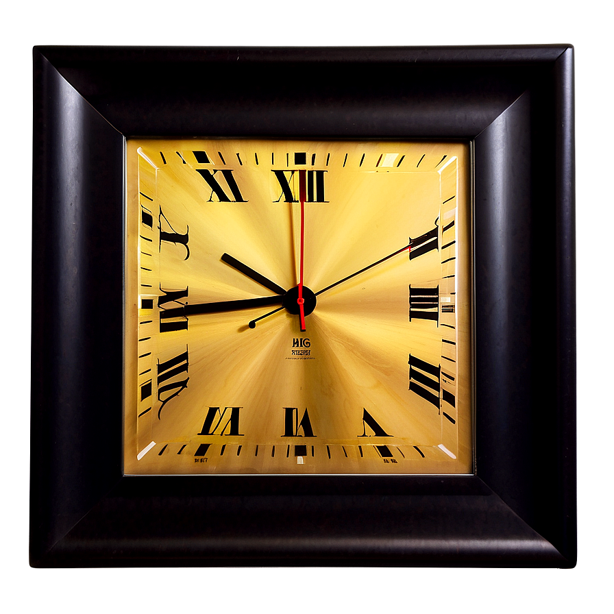 Square Frame Clock Png Wmu79