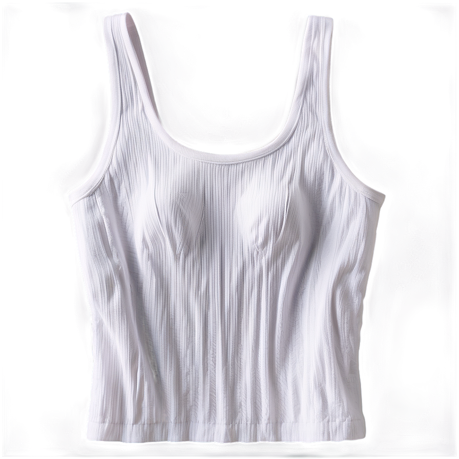 Square Neck White Tank Top Png Gbj81