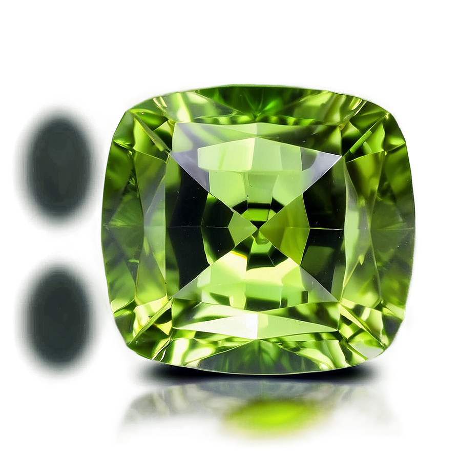 Square Peridot Gemstone Png 2