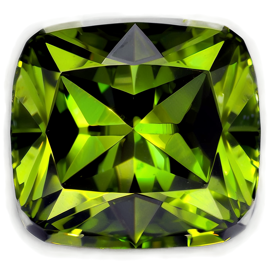 Square Peridot Gemstone Png Bam13