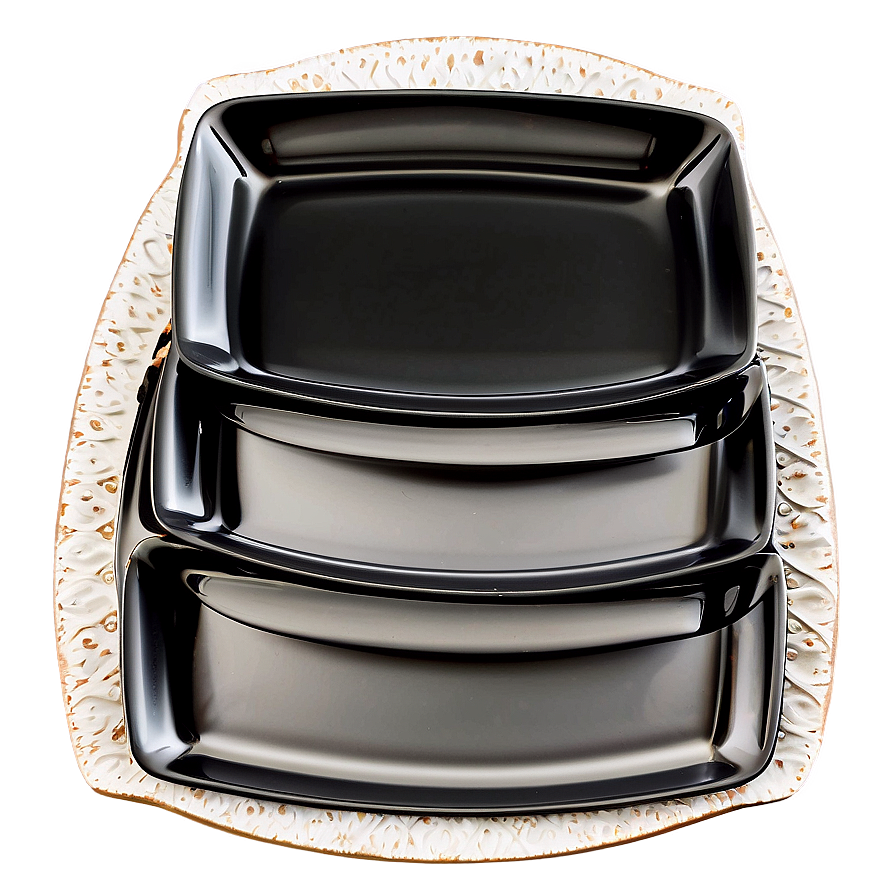 Square Shaped Dish Set PNG kie71 PNG with transparent background