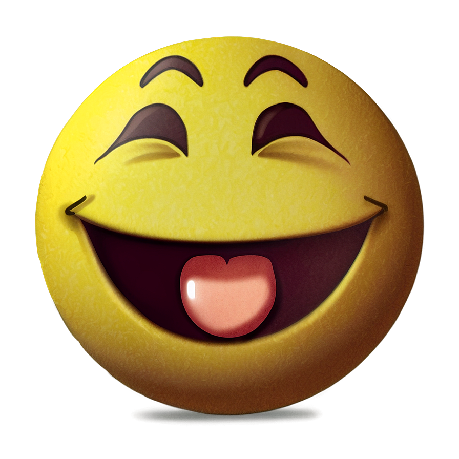 Squealing with Laughter Emoji PNG 05042024 PNG with transparent background