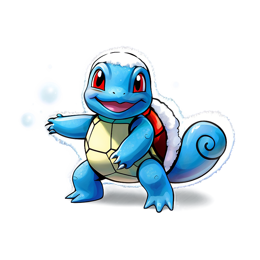 Squirtle In Snow Png 05212024