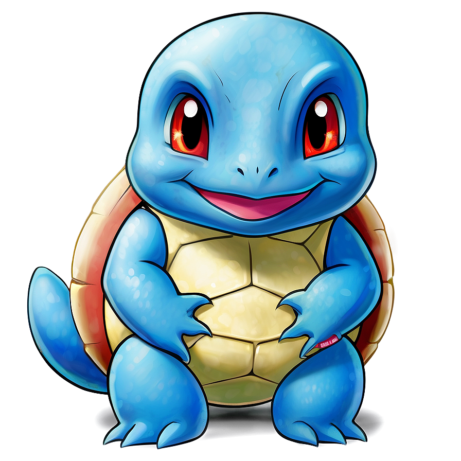 Squirtle Pokemon Fan Art PNG 05212024 PNG with transparent background