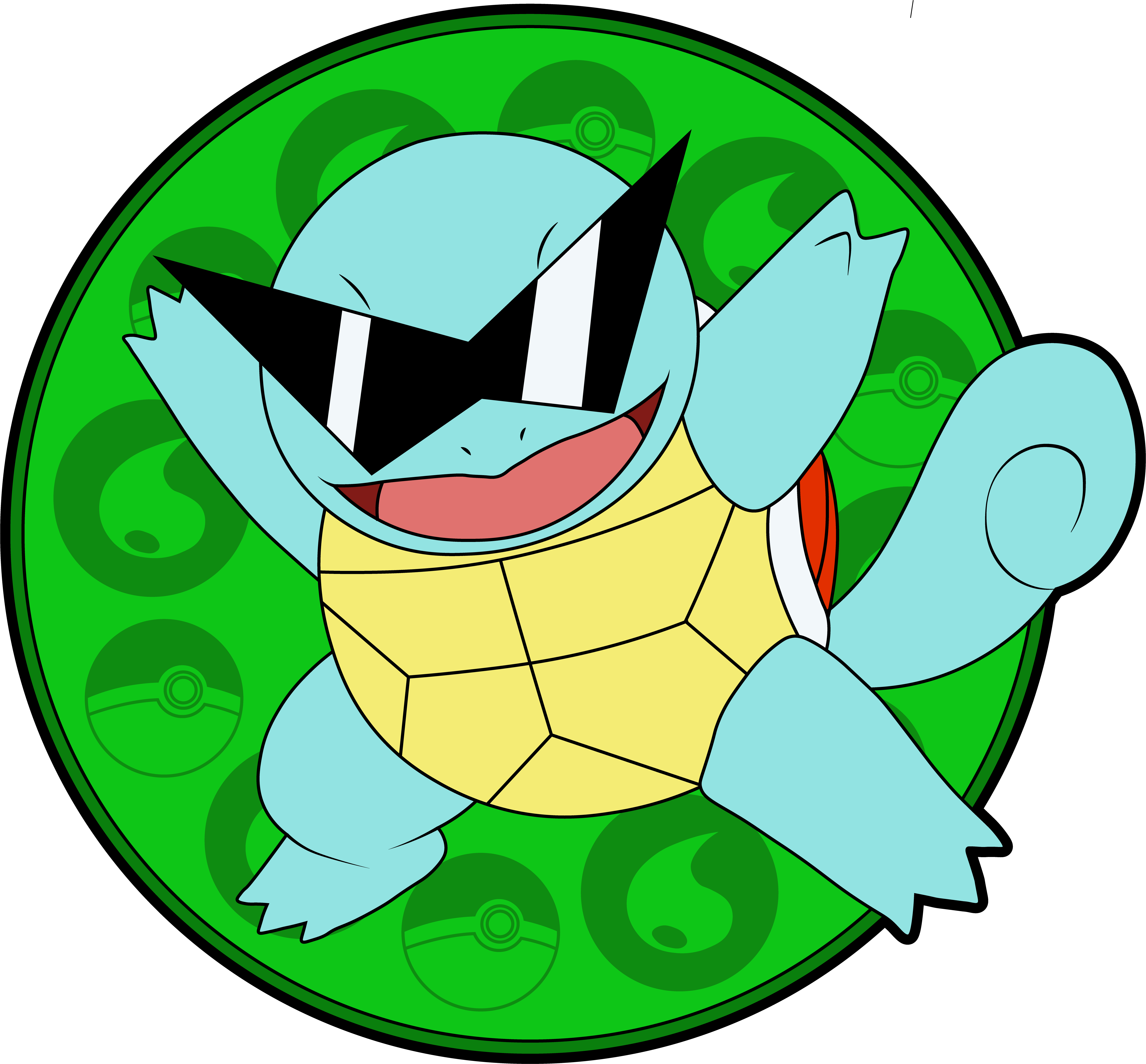 Squirtle Wearing Sunglasses