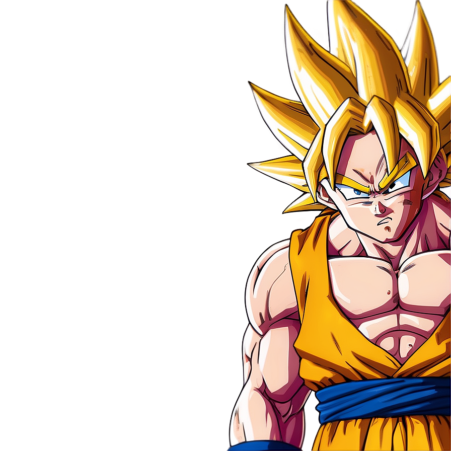 Ssj3 Goku's Intense Expression Png 66