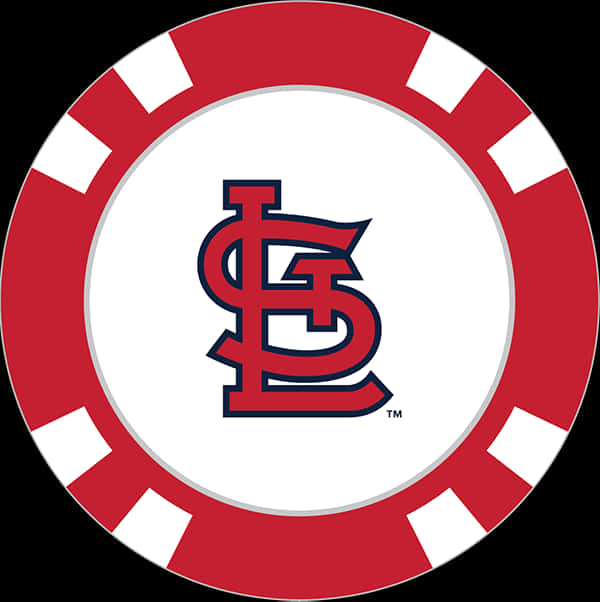 St Louis Cardinals Logo Poker Chip