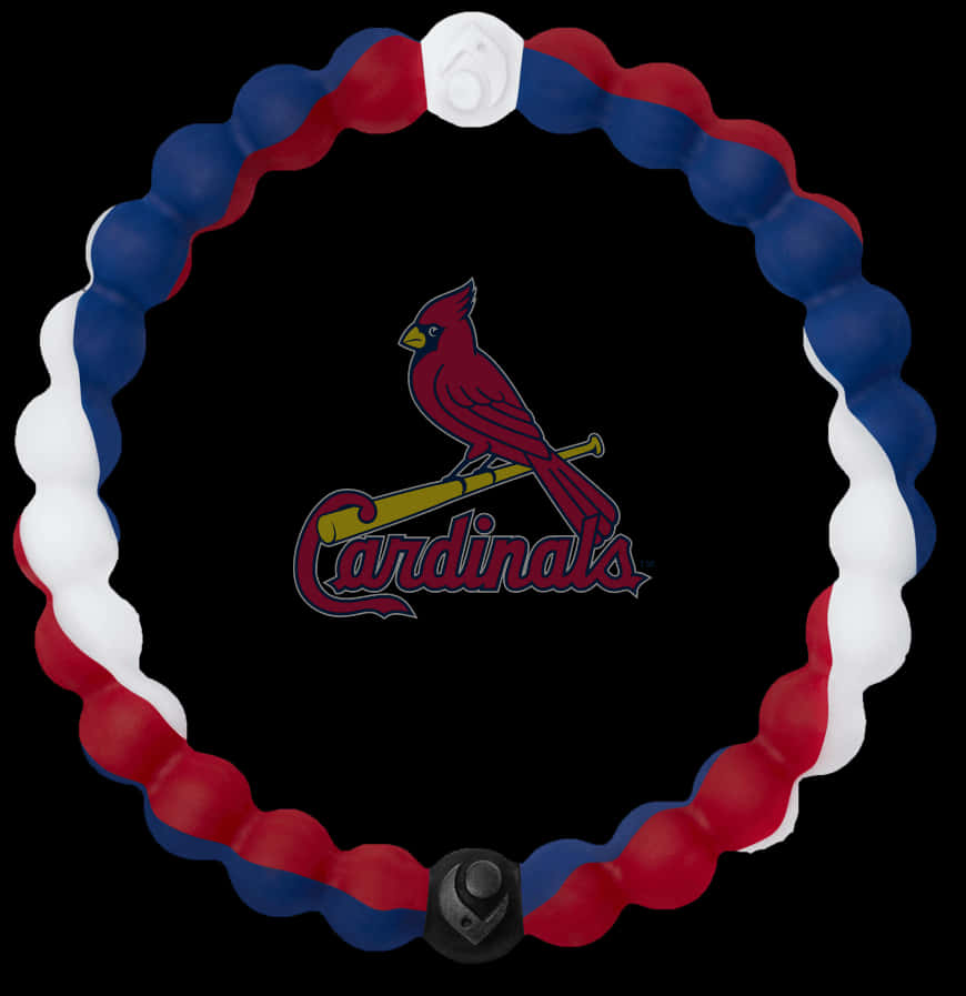 St Louis Cardinals Logowith Baseball Necklace