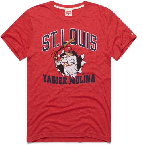 St Louis Cardinals Red Tshirt Yadier Molina