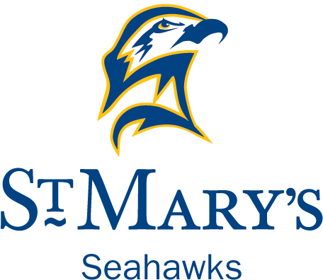 Full Color Navy Text, Png - St Mary's Seahawks Logo PNG with transparent background