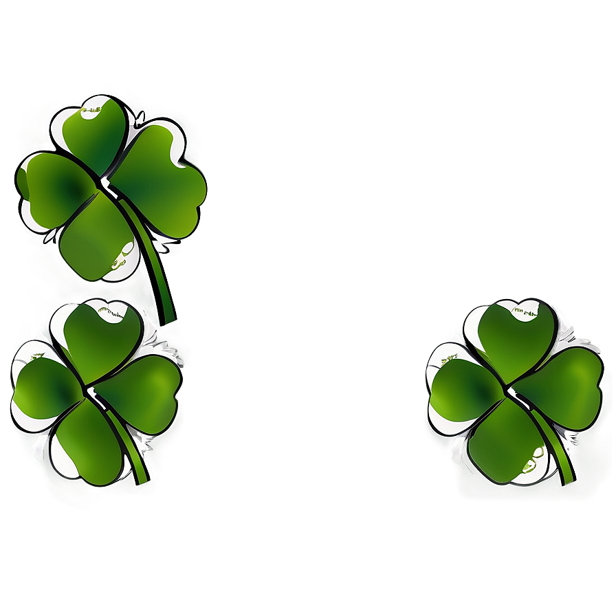 St. Patrick's Day Clover PNG tqs3 PNG image with a transparent background, free high-resolution download
