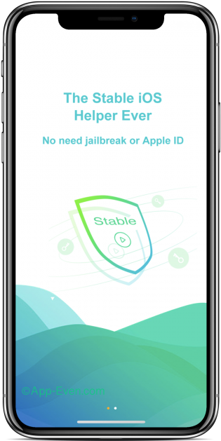 Stablei O S Helper App Promotion PNG with transparent background