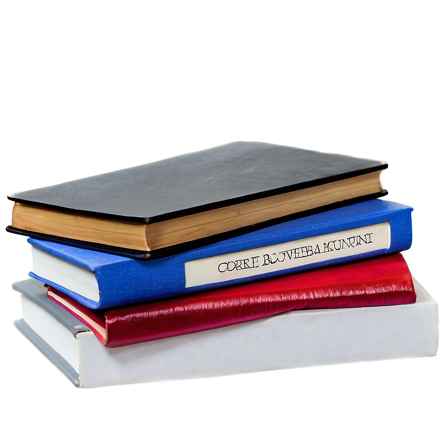 Stack Of Business Books Png Lkj9