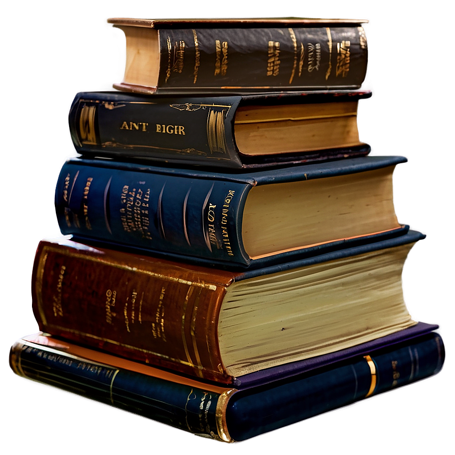 Stack Of Classic Literature Png Hqk86