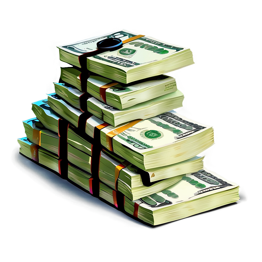 Stack Of Dollars Money Vector Png 31