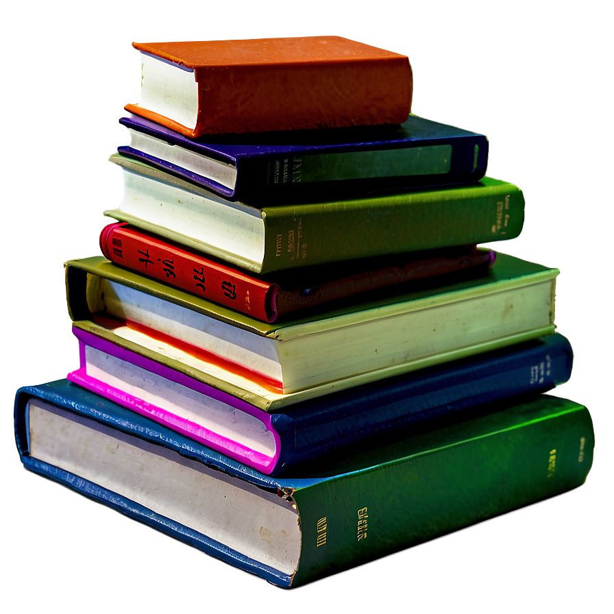 Stacked Books Image PNG 05252024 PNG with transparent background