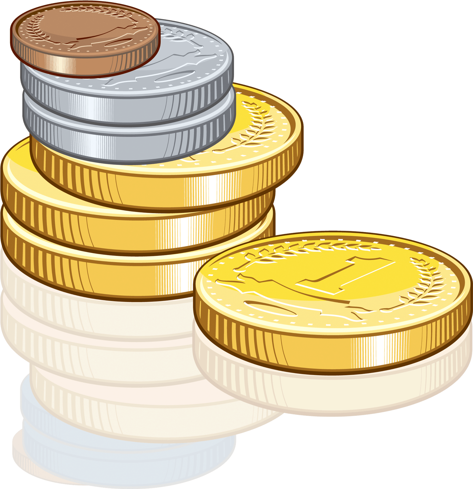 Stacked Coins Illustration