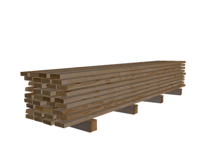Stacked Lumber Piles Black Background PNG with transparent background