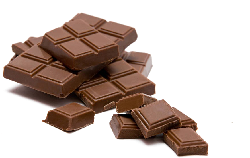 Stacked Milk Chocolate Bars PNG with transparent background