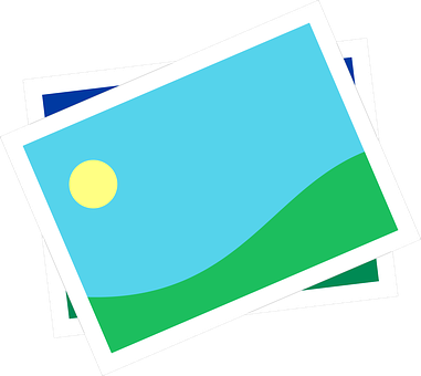 Stacked Photos Clipart PNG with transparent background