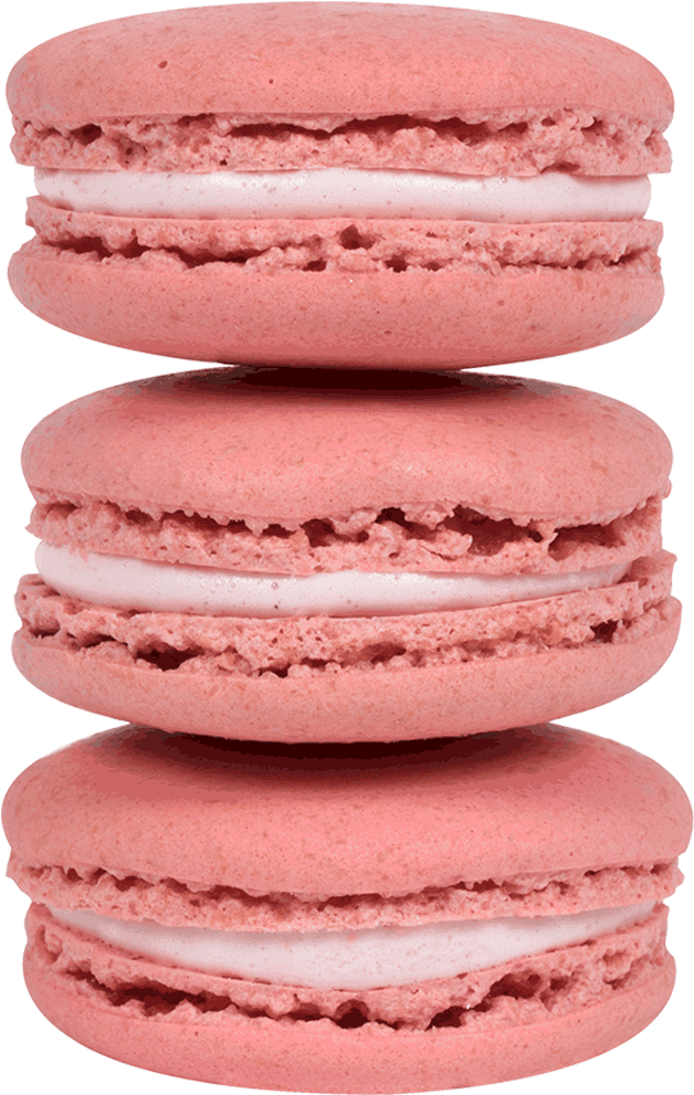 Stacked Pink Macarons