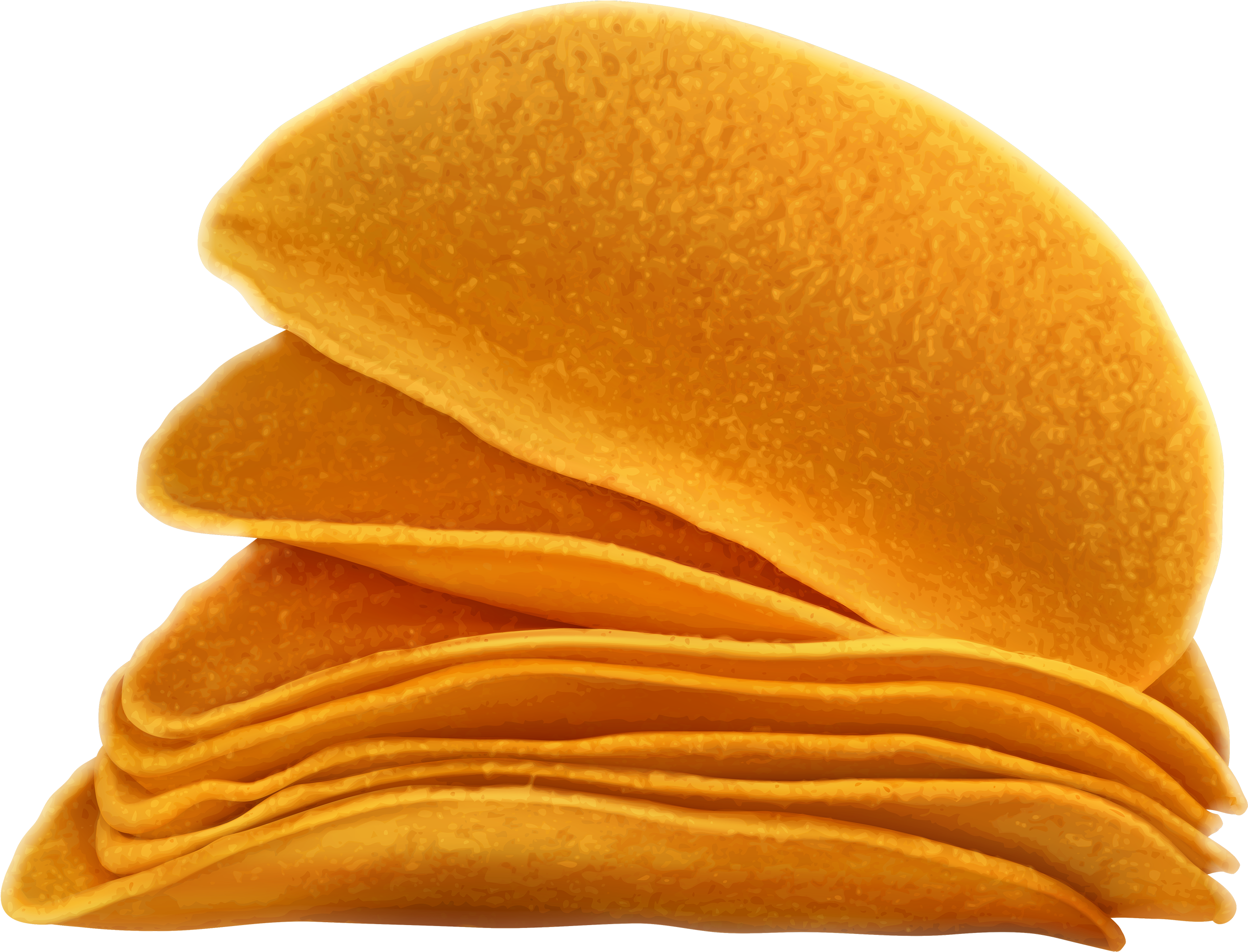 Stacked Potato Chips Transparent Background PNG with transparent background