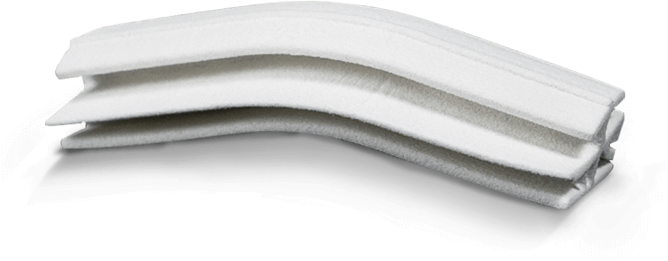 Stacked White Foam Sheets