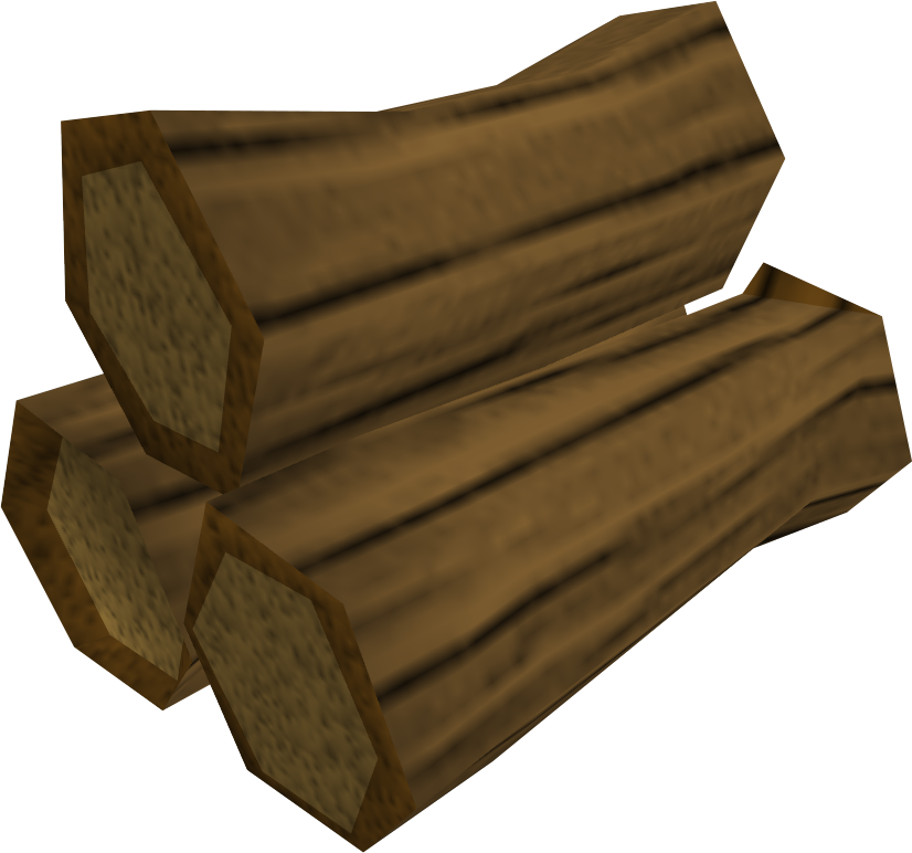 Stacked Wooden Logs3 D Render PNG with transparent background