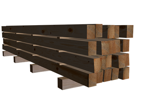 Stacked Wooden Planks Texture PNG with transparent background