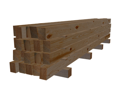 Stacked Wooden Plankson Pallet PNG with transparent background