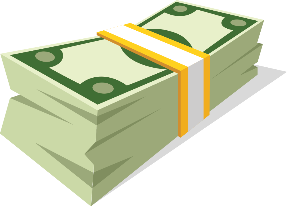 Vector Stock Collection Of High Quality Free Cliparts - Cartoon Money Stack Png, Transparent Png PNG image with a transparent background, free high-resolution download