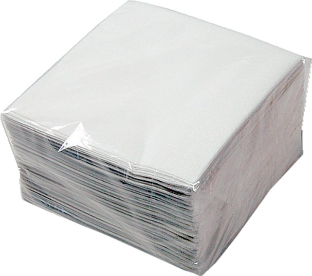 Stackof White Napkins Packaged