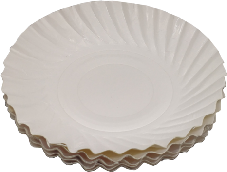 Stackof White Paper Plates