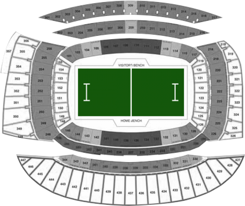 Soldier Field Is An American Football Stadium On The - Row 1 Seat 1 Section 237 Soldier Field, HD Png Download PNG with transparent background