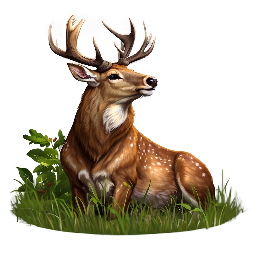 Stag Deer Illustration Png 06292024