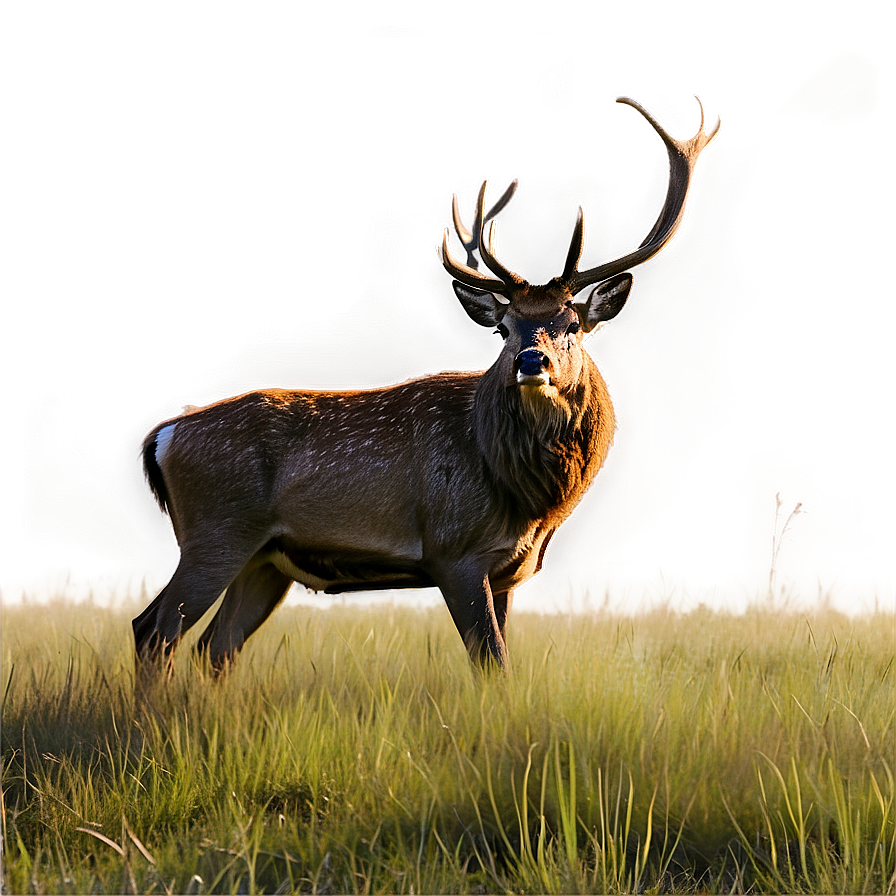 Stag In Grassland Png 65