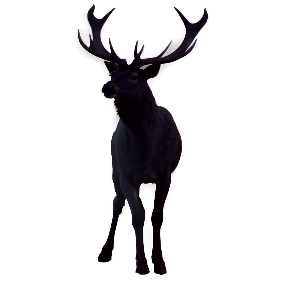 Stag Silhouette Sunset Png Aqx